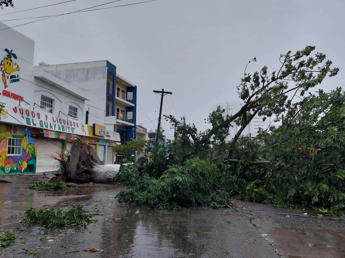Reportan daños por la tormenta tropical Pamela en Mazatlán Reportan daños por la tormenta tropical Pamela en Mazatlán