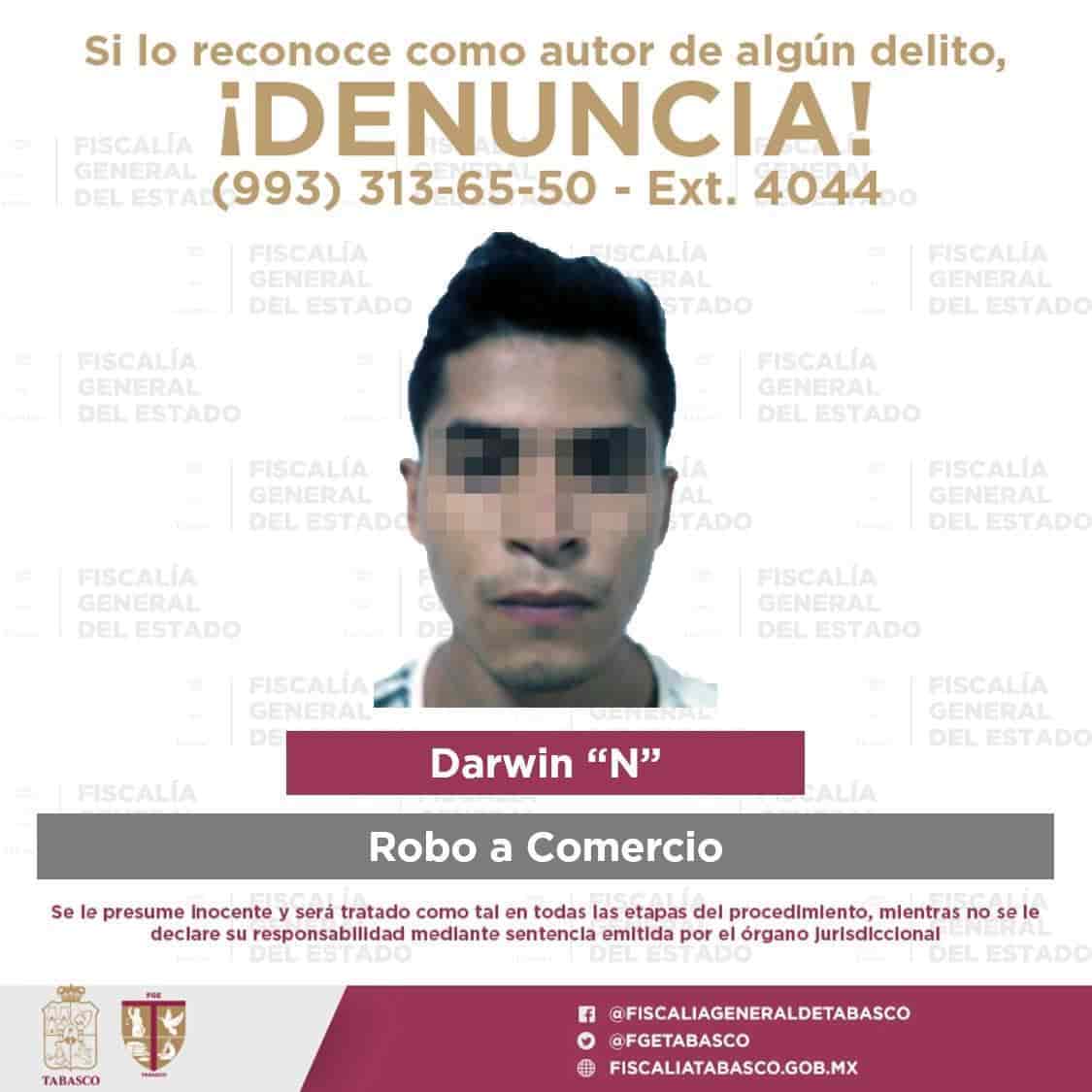 Ejecuta FGE Tabasco 7 aprehensiones en 4 municipios