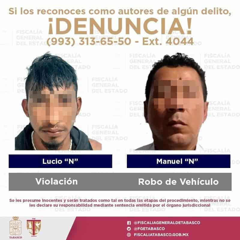 Aprehenden a 5 sujetos en Centla, Centro y Teapa por diversos delitos Aprehenden a 5 sujetos en Centla, Centro y Teapa por diversos delitos
