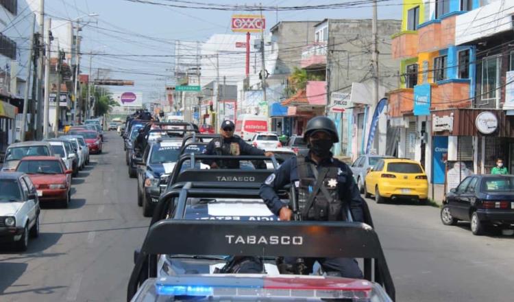 Confirma SSPC despliegue de fuerzas Macuspana ante incidencia delictiva