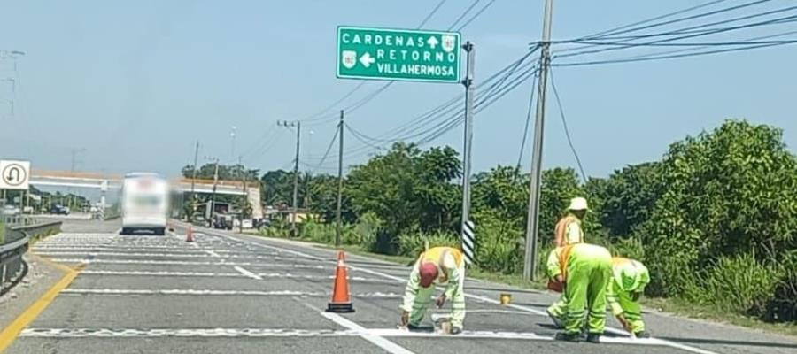 Realizarán desvío provisional en la carretera Coatzacoalcos-Villahermosa hoy jueves