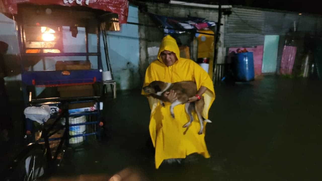 Se inundan primeras colonias en Macuspana Se inundan primeras colonias en Macuspana