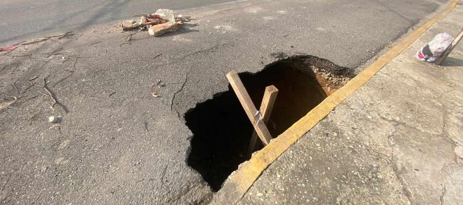 Programa de detección y reparación de hundimientos en calles de Villahermosa, anuncia SAS