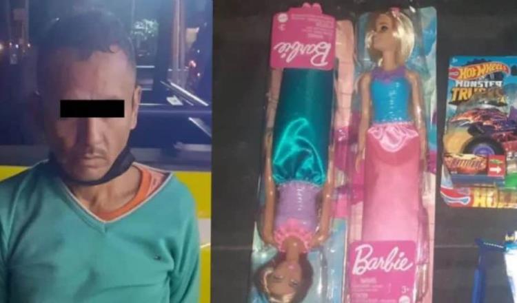 Detienen a presunto ladrón de muñecas y carritos en NL