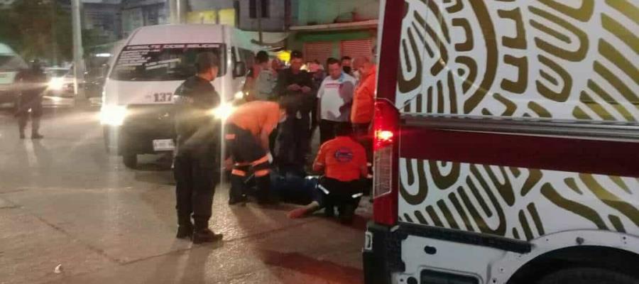 ¡No miró al cruzar la calle! Atropellan a mujer en el Centro