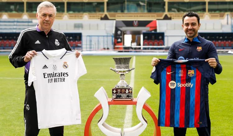 Barcelona y Real Madrid disputan la Supercopa de España este domingo