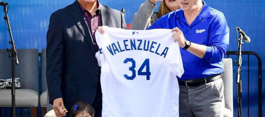 Los Dodgers retirarán el número 34 de Fernando Valenzuela