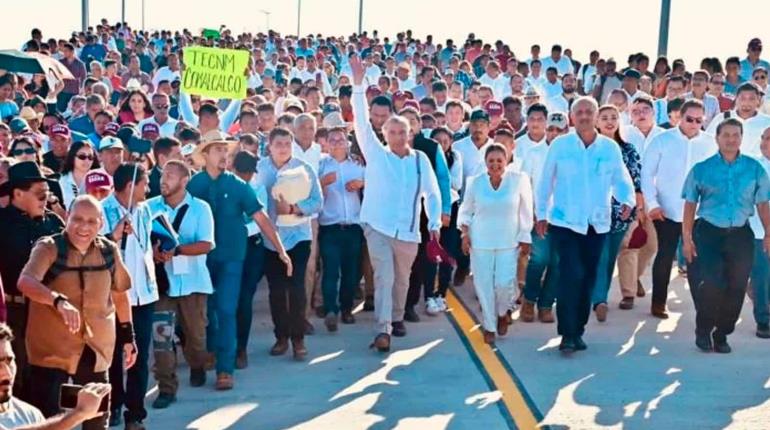 Puente de Quintín Arauz quita carácter de extranjeros a sus pobladores: Adán Augusto