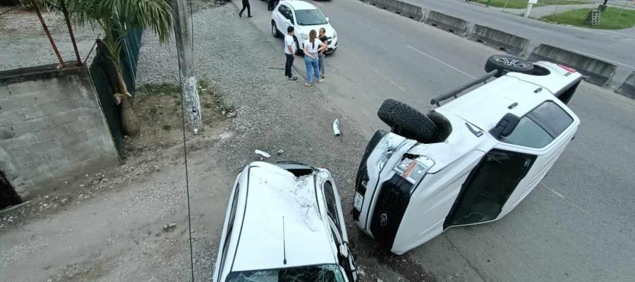 16.3 accidentes diarios en vehículos, registra Tabasco durante última semana de marzo