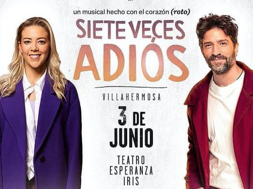 Fernanda Castillo y David Chocarro, protagonizarán ´Siete veces adiós´ en Villahermosa