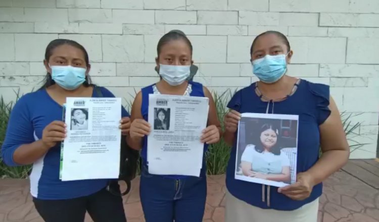 Madres exigen celeridad a FGE en búsqueda de sus hijas desaparecidas en Cunduacán