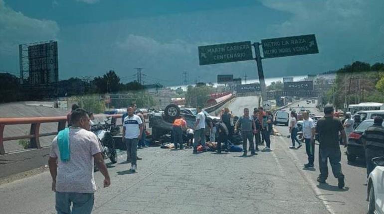 Fuerte choque en la México-Pachuca deja 12 lesionados