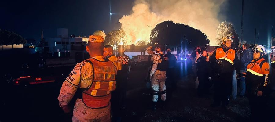 Descarta Sheinbaum que incendio en Central de Abasto sea por extorsión