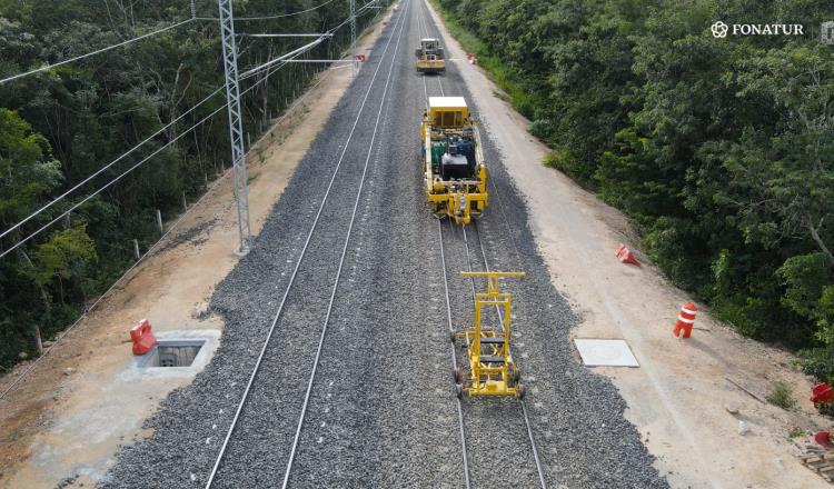 Reporta ICA conclusión de 230 kilómetros de la vía férrea del tramo 4 del Tren Maya