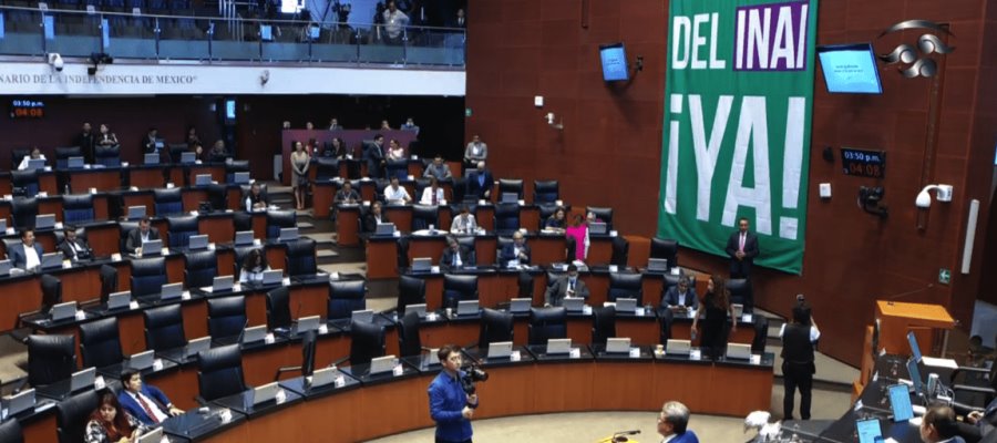 Senado suspende sesión en medio de debate por falta de designación de comisionados del Inai