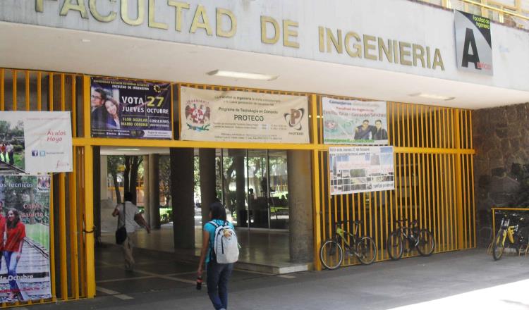 Facultad de Ingeniería de la UNAM suspende clases hasta el 21 de abril