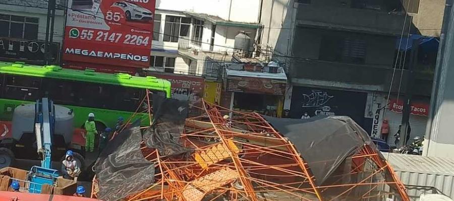 Colapsa andamio en reconstrucción de la Línea 12 del Metro de la CDMX