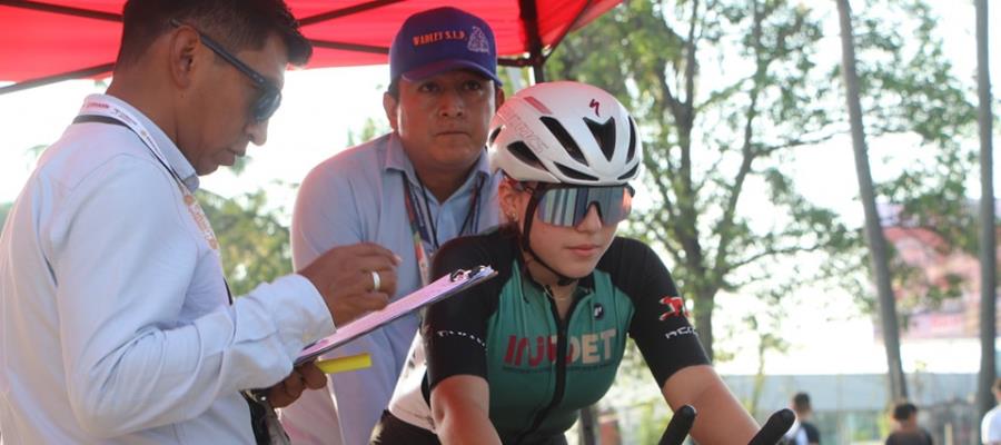 Tabasqueñas Valeria Romero y Yesenia Moreno, logran pase a nacional de Ciclismo en Contrarreloj