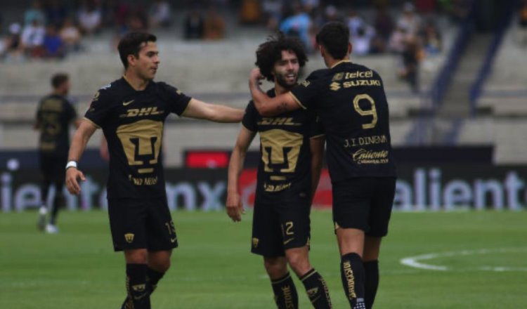 Pumas golea a Toluca 3-1 y se mete a puestos de reclasificación