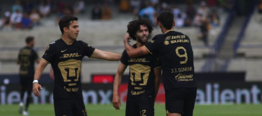 Pumas golea a Toluca 3-1 y se mete a puestos de reclasificación