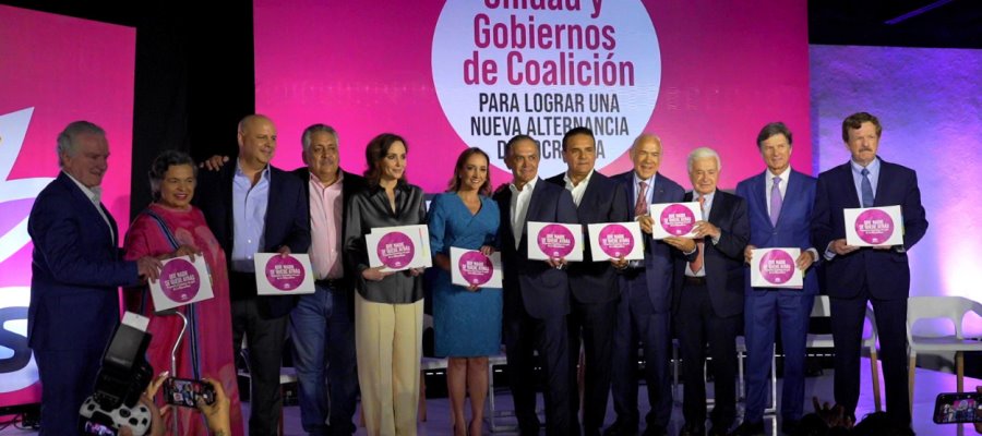 En "pasarela" de presidenciables de la oposición llaman a lograr candidatura única para 2024