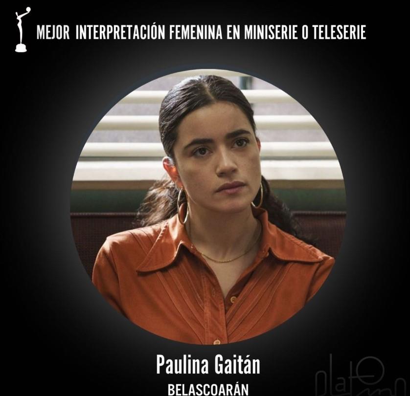 Tabasqueña Paulina Gaitán es nominada a los Premios Platino