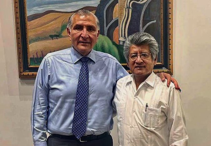 Recibe Adán Augusto López al presidente municipal de Oaxaca