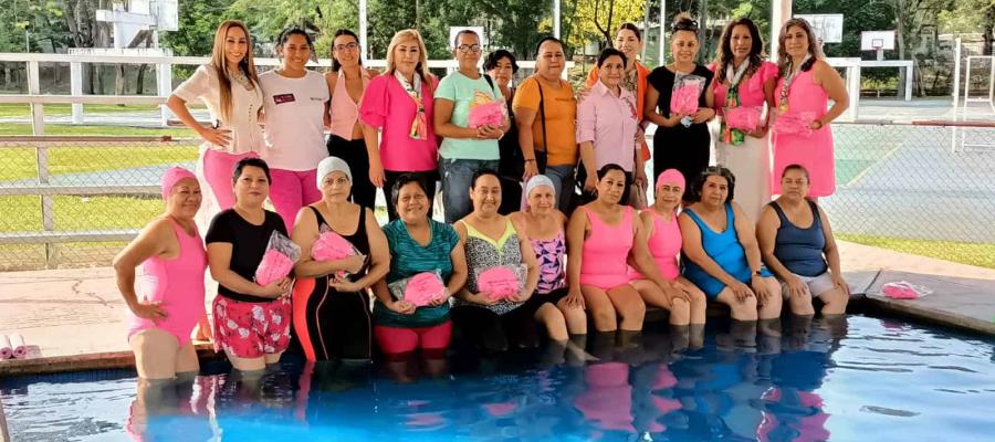 Con hidroterapias, ayudan a mujeres que padecen linfedema a causa del cáncer de mama