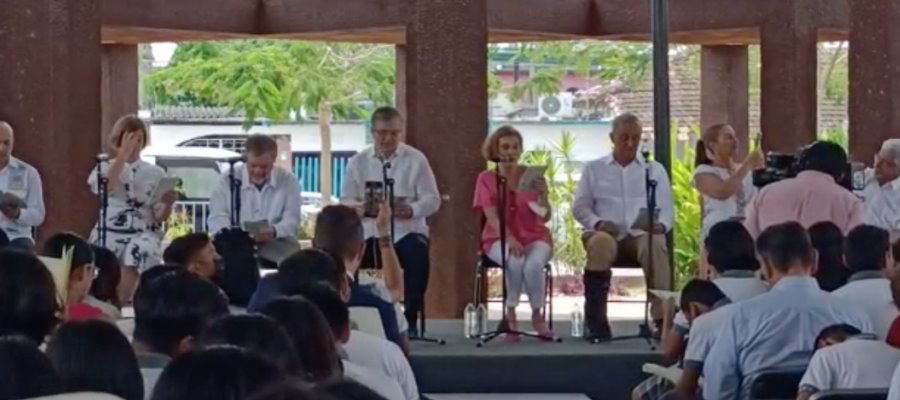 Encabeza Beatriz Gutiérrez ´Fandango por la Lectura´ desde tierra natal de AMLO