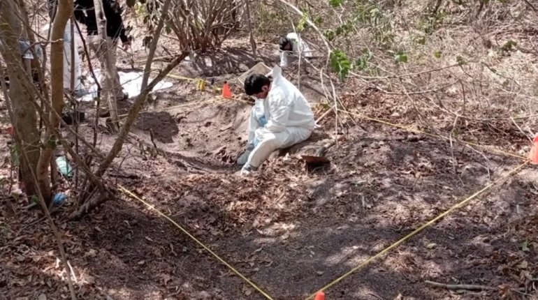 Hallan 10 fosas clandestinas con 26 cuerpos en Colima