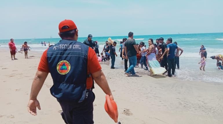 Restringen el acceso al mar en playa de Paraíso por fuerte oleaje