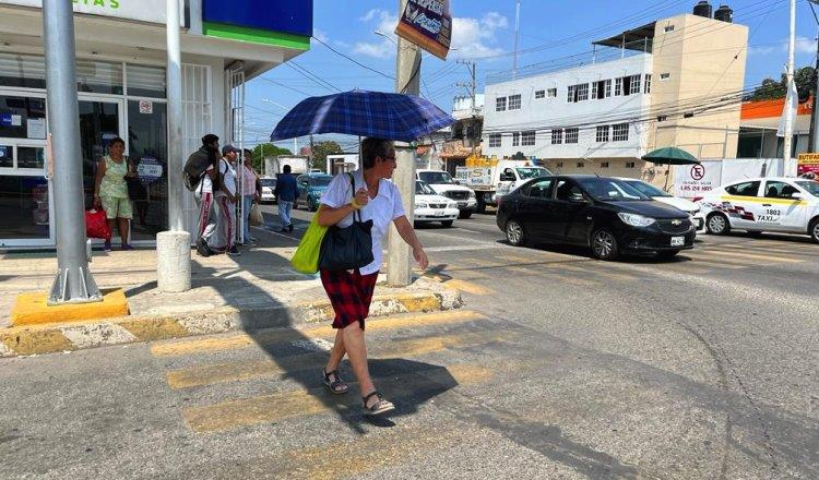 Prevé Conagua altas temperaturas y poca probabilidad de lluvias este domingo para Tabasco