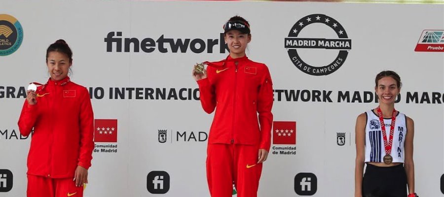 Marchista mexicana Alegna González gana medalla de bronce en el GP de Madrid