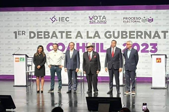 En debate, promete Guadiana llevar a Peso Pluma a Coahuila si se va el PRI