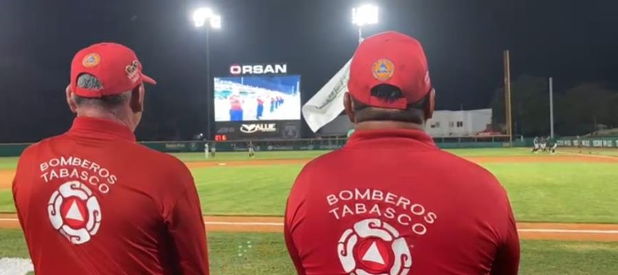 Olmecas rinde homenaje al H. Cuerpo de Bomberos del Estado por su noble labor