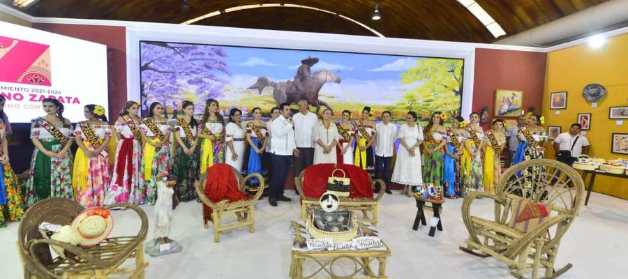 En el sexto día de feria inauguran los stands de Cunduacán y Zapata