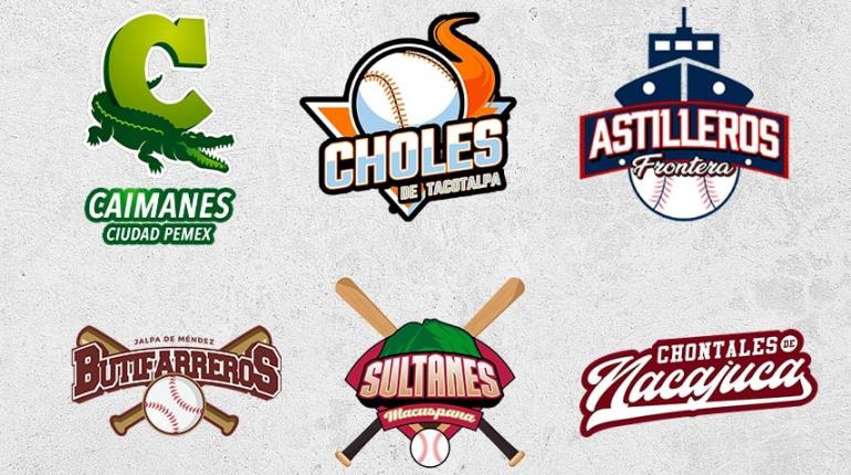 Revelan logos de equipos participantes en Liga Tabasqueña de Beisbol