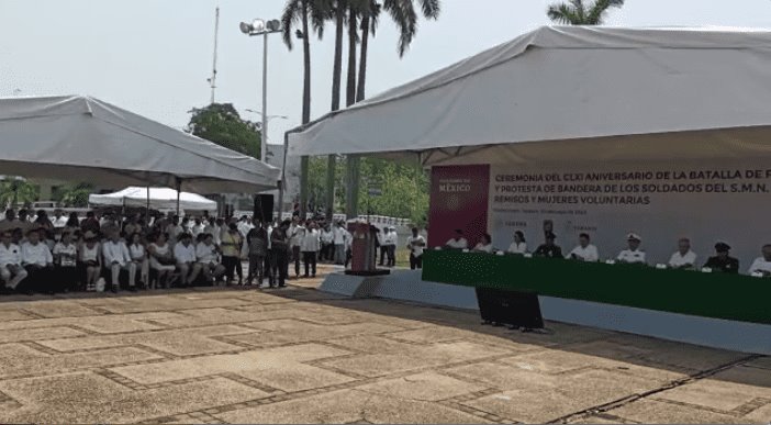 Conmemoran en Tabasco el 161 aniversario de la Batalla de Puebla