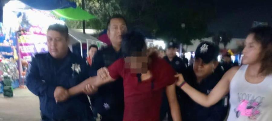 Joven presuntamente ebrio se tira a la Laguna en la Feria Tabasco