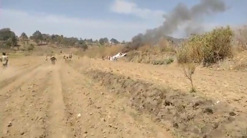 Cae avioneta en Cholula, Puebla; hay dos heridos