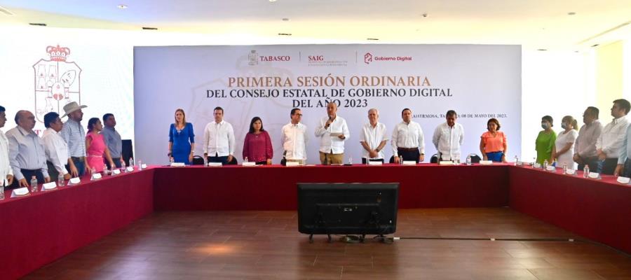 Tabasco se mantiene a la vanguardia en trámites y procesos digitales: Gobernador Merino