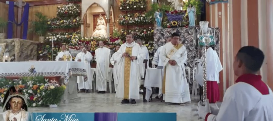 Peregrinan sacerdotes al Santuario de Cupilco, para conmemorar visita de San Juan Pablo II  a Tabasco