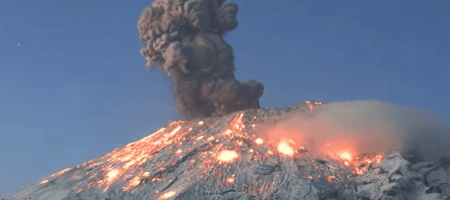 Explosión del volcán Popocatépetl deja daños en viviendas de Puebla