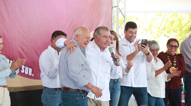 Gobernador de BCS reitera su apoyo a Adán Augusto, porque es "su hermano"