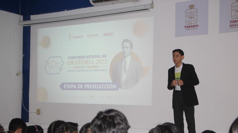 120 jóvenes participan en concurso Estatal de Oratoria Nuevos Valores