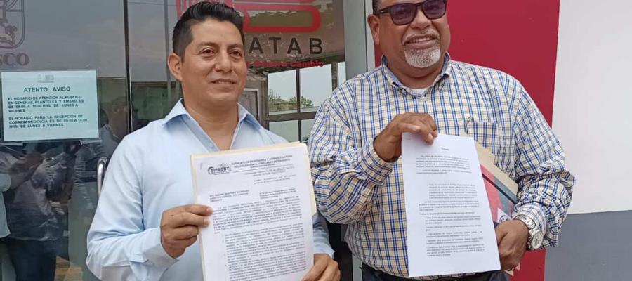 Entregan sindicatos del Cobatab propuesta de nuevo reglamento de convivencia escolar