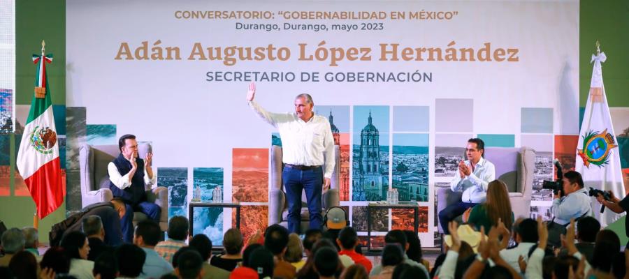 Adán Augusto "es un hombre de pocas palabras, pero con más acción", resalta gobernador de Durango