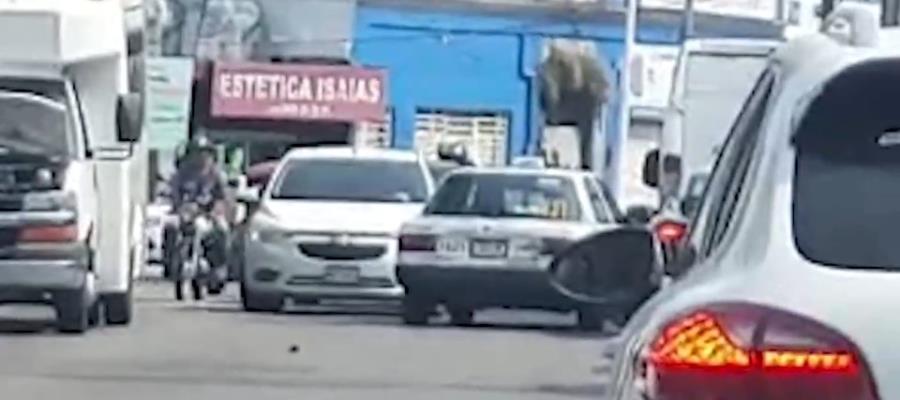 Captan a taxi de Centro circulando en sentido contrario