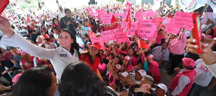 Suma Alejandra Del Moral más de 100 mil morenistas a su proyecto