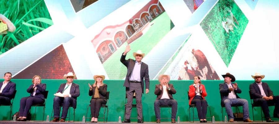 Ganadería de México, de las mejores del mundo: Adán Augusto en Convención Nacional